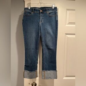 Talbots straight crop jeans size 8